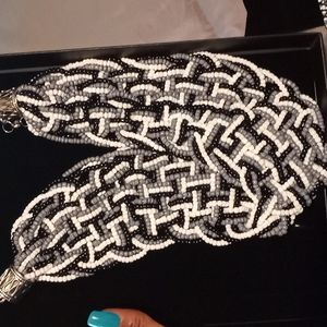 Sassy Jones Boho Beaded Family,in black/white/grey